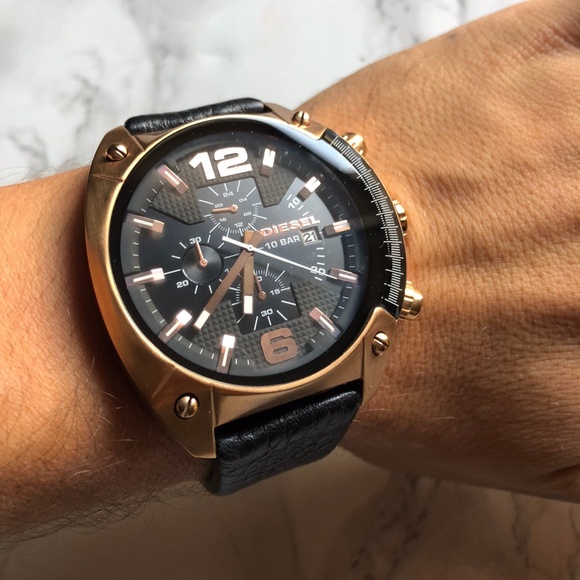 Diesel Accessories | Mens Watch Leather Strap Dz4297 | Poshmark